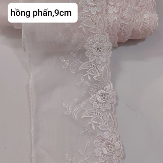 Ren thêu chân trang trí,size 6cm đến 11cm(dây 2 mét)