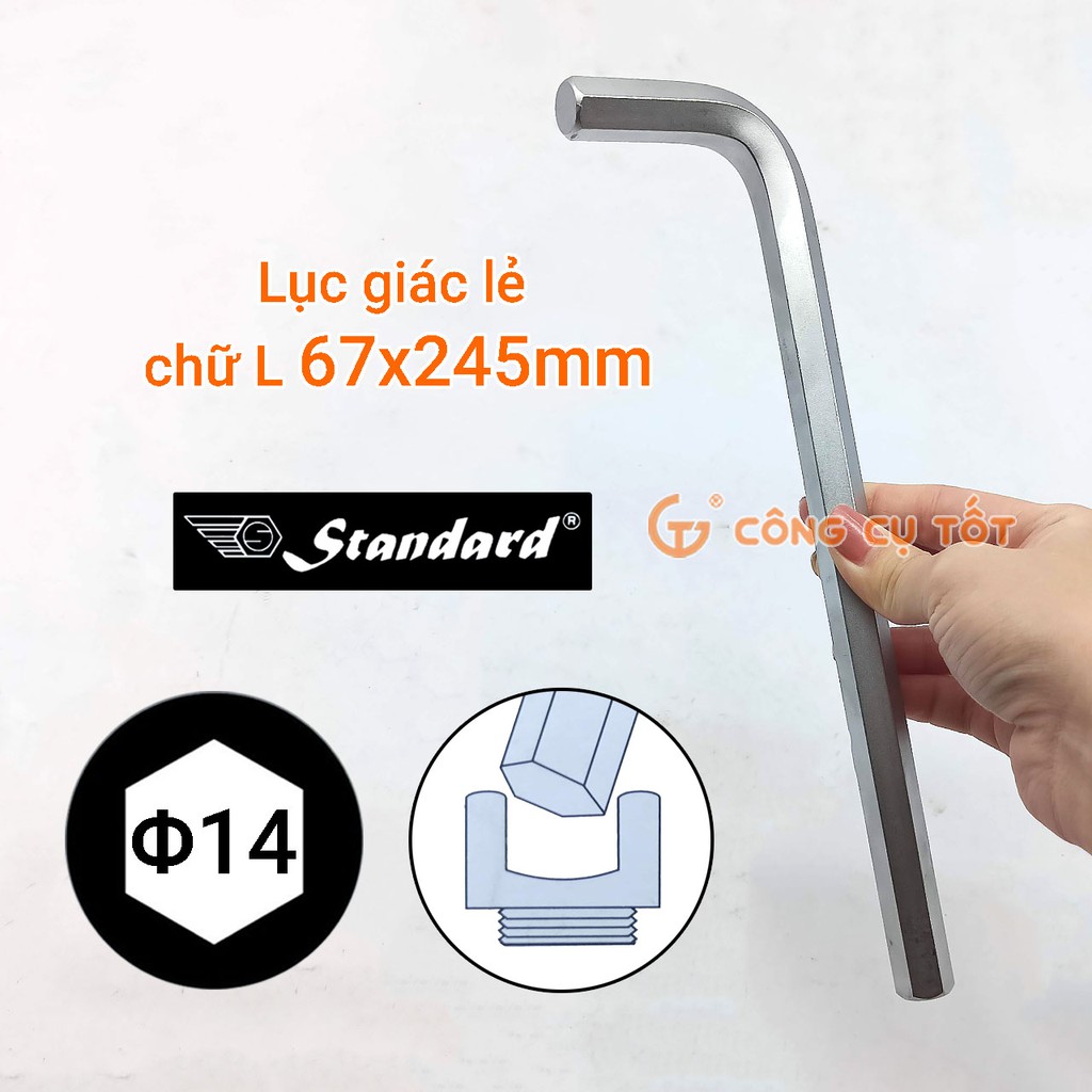 Lục giác lẻ Standard từ 12mm đến 19mm chữ L