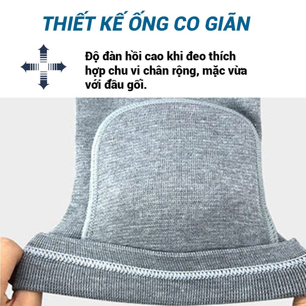 Băng bảo vệ đầu gối cho nữ có miếng đệm êm Aolikes 0210, dùng tập yoga, nhảy, patin (1 cặp)