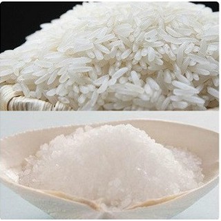 Gạo Muối cúng kiến,thờ cúng (có dĩa)