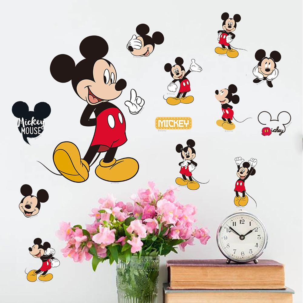 Miếng Dán Trang Trí Hình Chuột Mickey Minnie Đáng Yêu