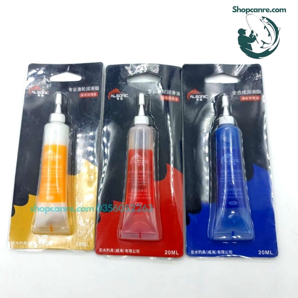 Bộ 3 Típ Dầu Mỡ Bảo Dưỡng Máy câu cá