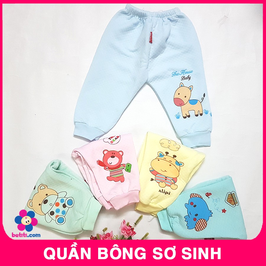 Quần Bông Sơ Sinh Cho Bé Dưới 7kg Hàng Việt Nam Loại Đẹp - Ảnh Thật