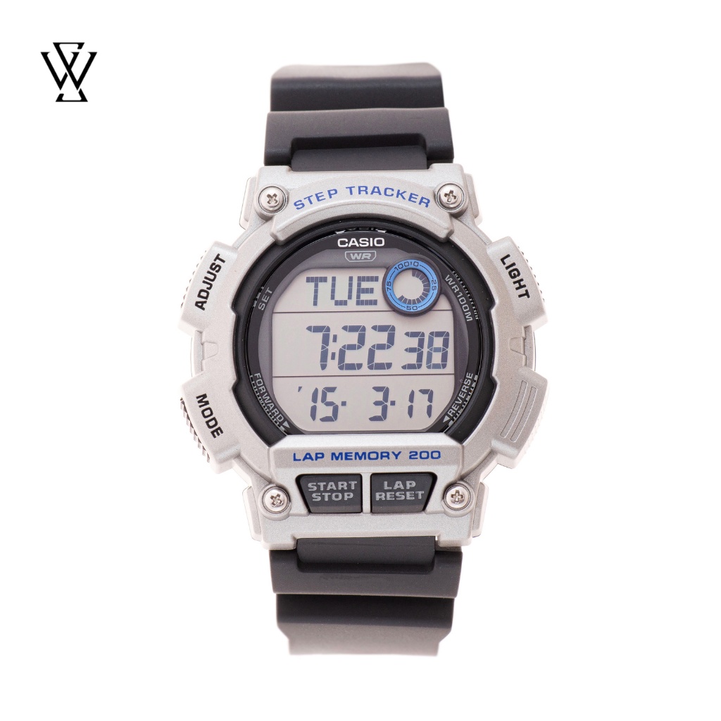 Đồng Hồ Điện Tử Nam Casio WATCHSTORE WS-2100H-1A2VDF Thiết Kế Kính Nhựa 48mm, Độ Chịu Nước 10ATM, Vỏ Nhựa Cao Cấp