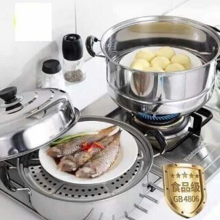 NỒI HẤP 3 TẦNG INOX