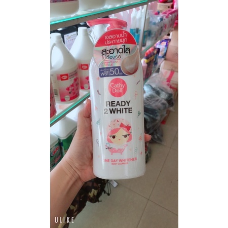 Sữa tắm Ready 2 White Cathy Doll 450ml thaiLAND