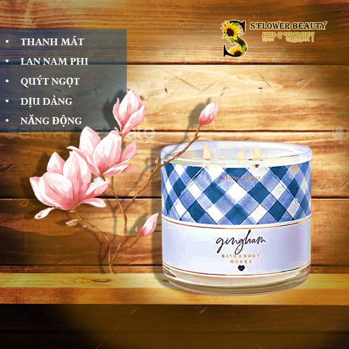 BST Truyền Thống | Nhiều Mùi |  Nến Thơm 3 Tim Chiết Xuất Tinh Dầu Thiên Nhiên Bath &amp; Body Works Scented Candle 411g