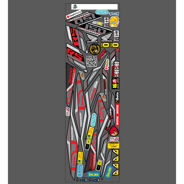 Tem rs150 xe winner v3 màu đen  👉chế tem theo yêu cầu giá rẻ.