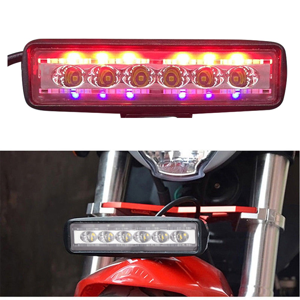 【Ready Stock】Turn Signal Lights 3 Color 18W/800LM Spot 6LED Work Bar Driving Fog Light Offroad Car Lamp Truck Light Led Light for Car Fog Light for Car Driving Light Fog Light Signal Light Spot Light Car Light Car Lights Lights Led Bar Lights for Car