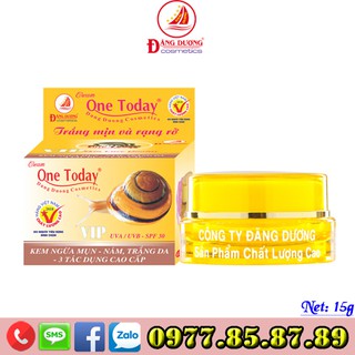 Kem Ngừa Mụn-Thâm Trắng Da 3 Tác Dụng ONE TODAY Vip 15g [HÀNG CHÍNH HÃNG]