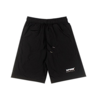 Quần Short Nam Nữ Vải Dù Nhăn Trượt Nước Cao Cấp Essential NyLon Đen Oversized - Local Brand By XFIRE QS-ESSNYL-D322
