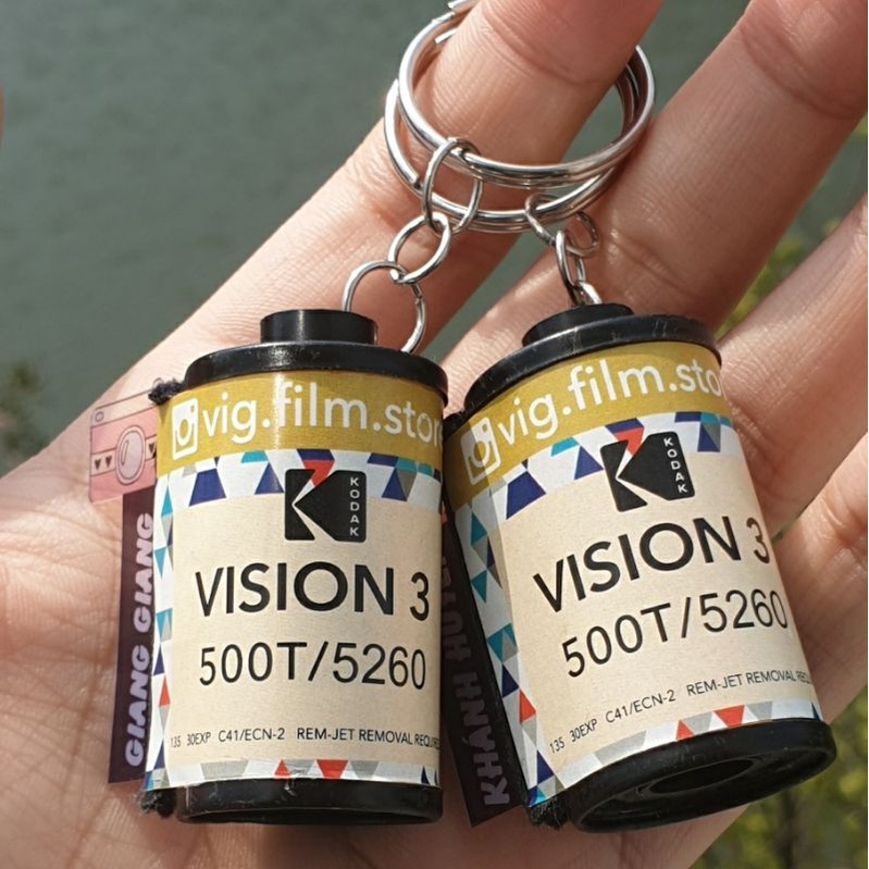 Móc khóa cuộn film in ảnh cá nhân
