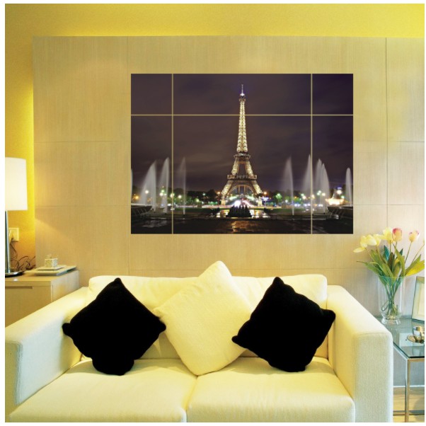 Decal trang trí tường Tháp mẫu mới 1