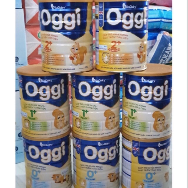 Sữa Oggi 0+,1+,2+ 900g mẫu mới