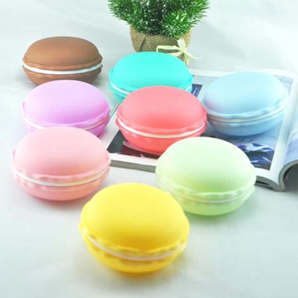 Hộp đựng trang sức hình bánh macaron màu ngẫu nhiên