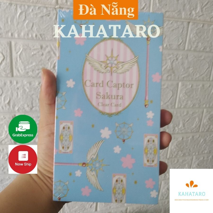 Sakura thủ lĩnh thẻ bài clear card Tarot màu xanh bản chuẩn hình ảnh sắc nét giấy cứng tặng đá thanh tẩy