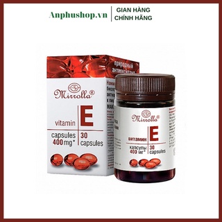 Mã COSDAY giảm 8% đơn 150K Vitamin E đỏ Nga Mirrolla 270mg - 400mg Sản