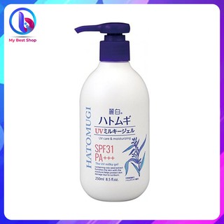 Sữa dưỡng thể chống nắng Hatomugi Chiết Xuất Hạt Ý Dĩ - 250ml -  Thương hiệu Nhật Bản - infomybestshop