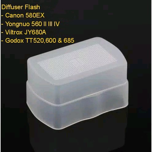 Ống Khuếch Tán Đèn Flash Cho 580ex Yn-560 Godox Tt600 Tt685