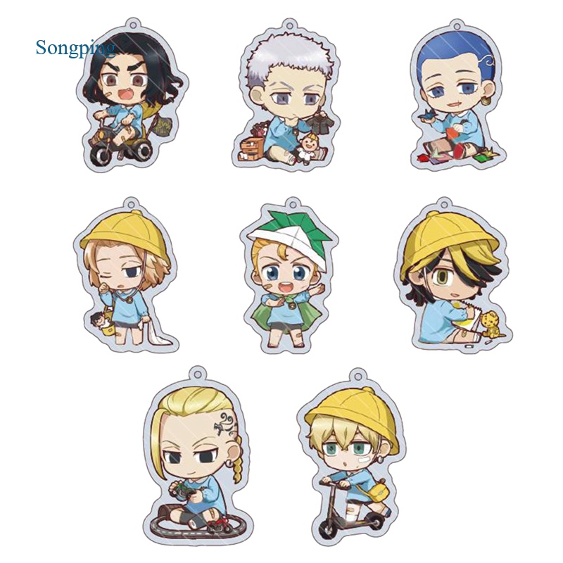 Móc Khóa In Hình Anime Tokyo Revenges Manjiro Sano Ken Ryuguji Takemichi Hanagaki Atsushi Sendo Kaw