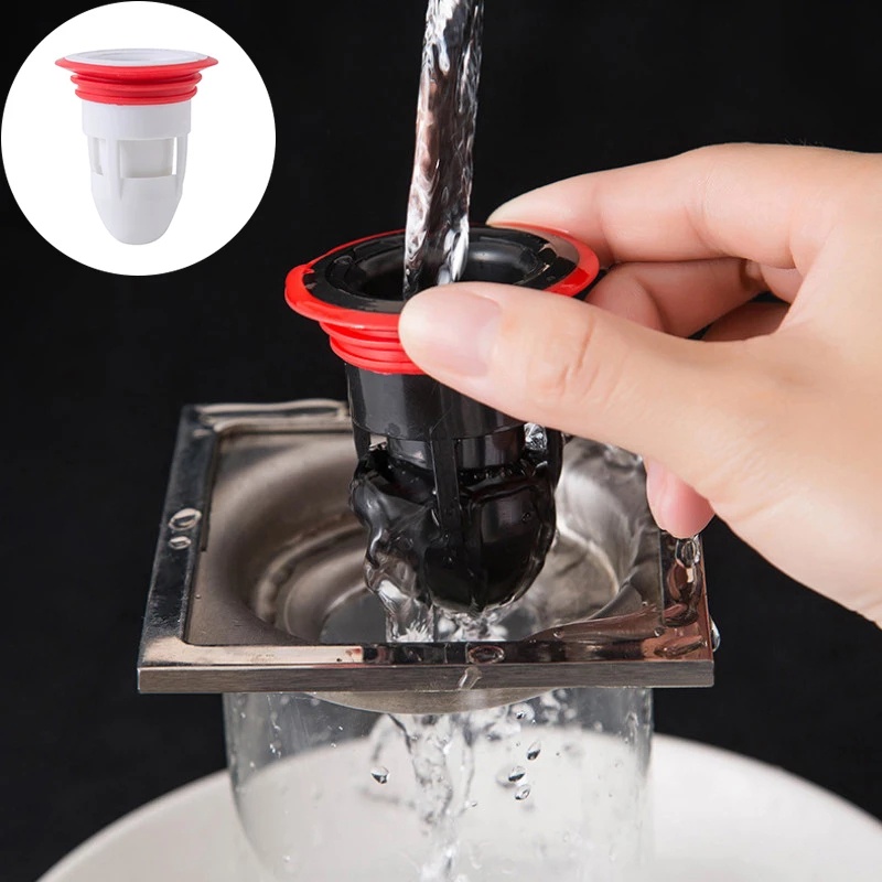 Lõi Lọc Khử Mùi Bằng Silicone Tiện Dụng Cho Lỗ Thoát Nước Nhà Vệ Sinh Nút Chặn Mùi Hôi Cống, Ngăn Vi Khuẩn