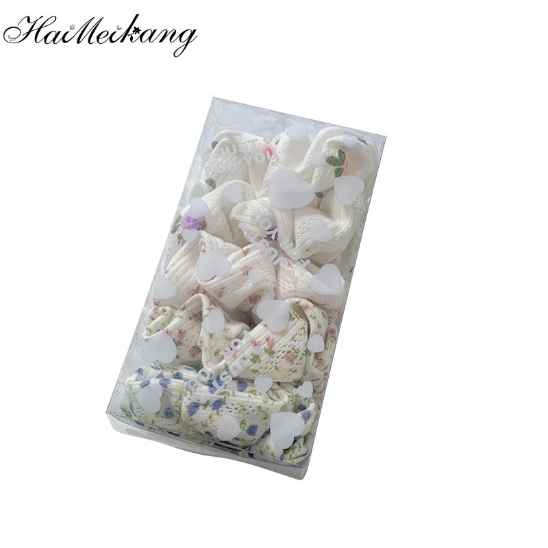 Set 5 dây buộc tóc HAIMEIKANG co giãn 8 màu sắc ngọt ngào cho nữ