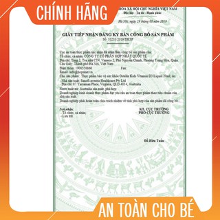 Vitamin d3 liquid kids ostelin hàng úc 20ml lepetit