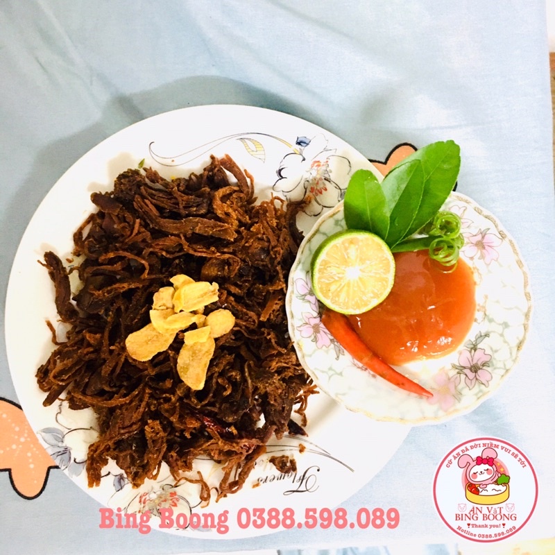 500g Heo khô cháy tỏi ⚡️FREE SHIP⚡️(Khô lợn cháy tỏi) thơm mùi bơ, có kèm tỏi khô | BigBuy360 - bigbuy360.vn