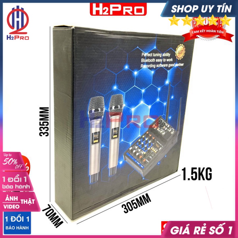Mixer Karaoke Yamaha G4-Usb Bluetooth, Kèm 2 Micro Không Dây, Chuyên Thu Âm, Hát Livestream, Có Màn Hình Led