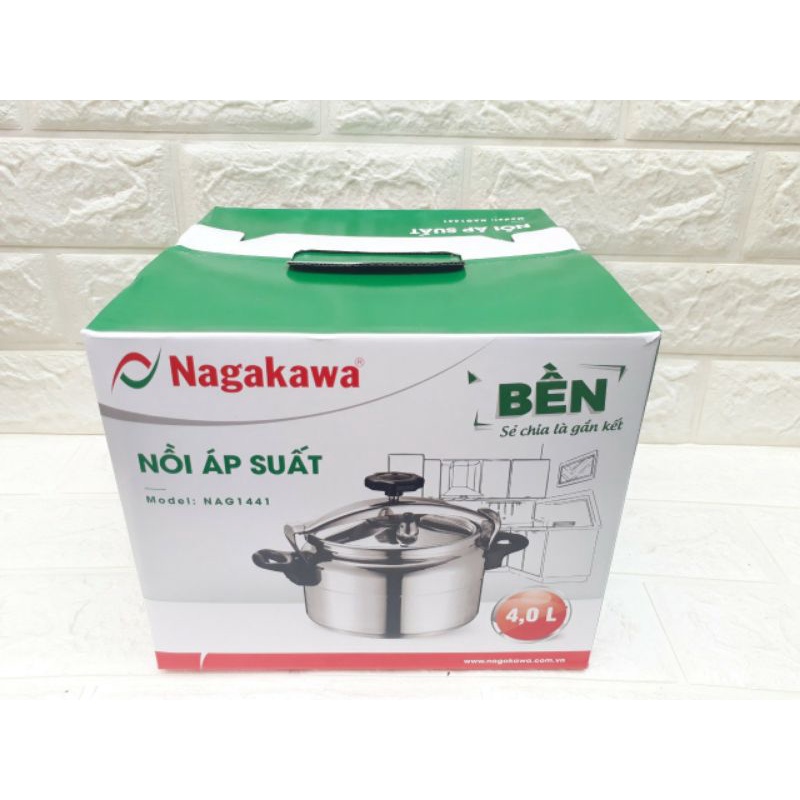 #HàngNồi áp suất NAGAKAWA (4 - 5 - 7 lít) - đun bếp ga, hồng ngoại