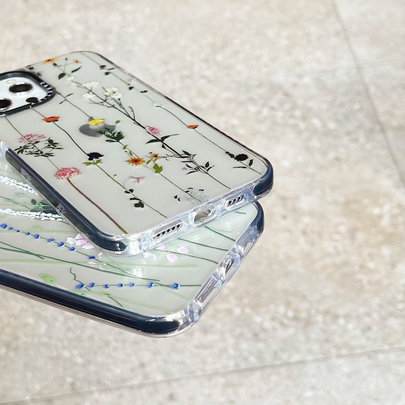 Ốp Điện Thoại Tpu Trong Suốt In Hình Cây Hoa Cho iPhone 15 14 13 12 11 Pro Max Mini X XS XR 6 6s 7 8 Plus