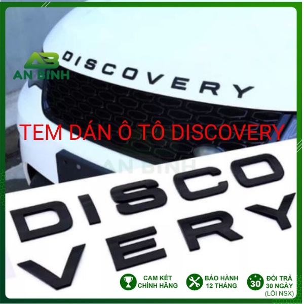 Tem Dán Discovery Chữ Nổi 3D Trang Trí Ô Tô, Xe Hơi - Decal Trang Trí Ô Tô