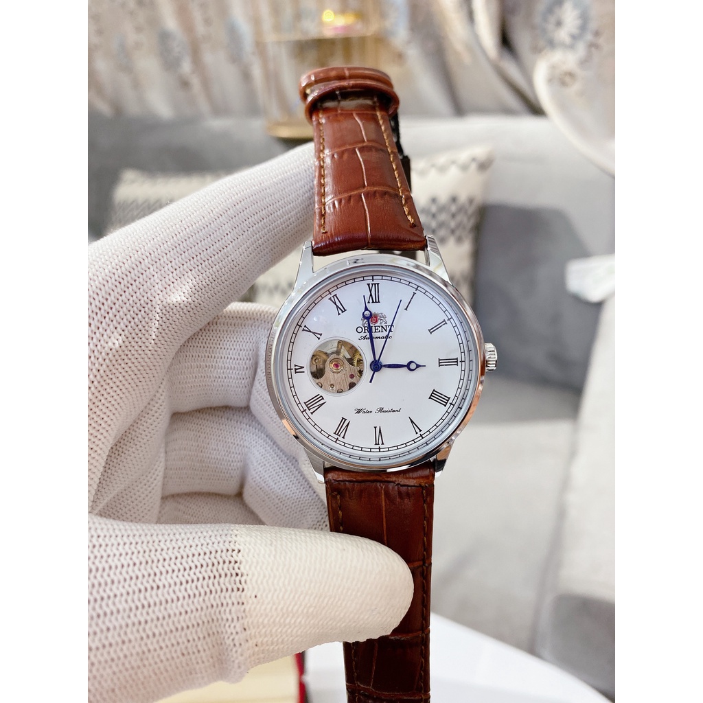 Đồng Hồ Nam Orient Cơ Automatic, Dây Da Lộ Tim, Mặt Kính Sapphire Chống Xước, Chống Nước, Hàng Nhật Bảo Hành 24 Tháng