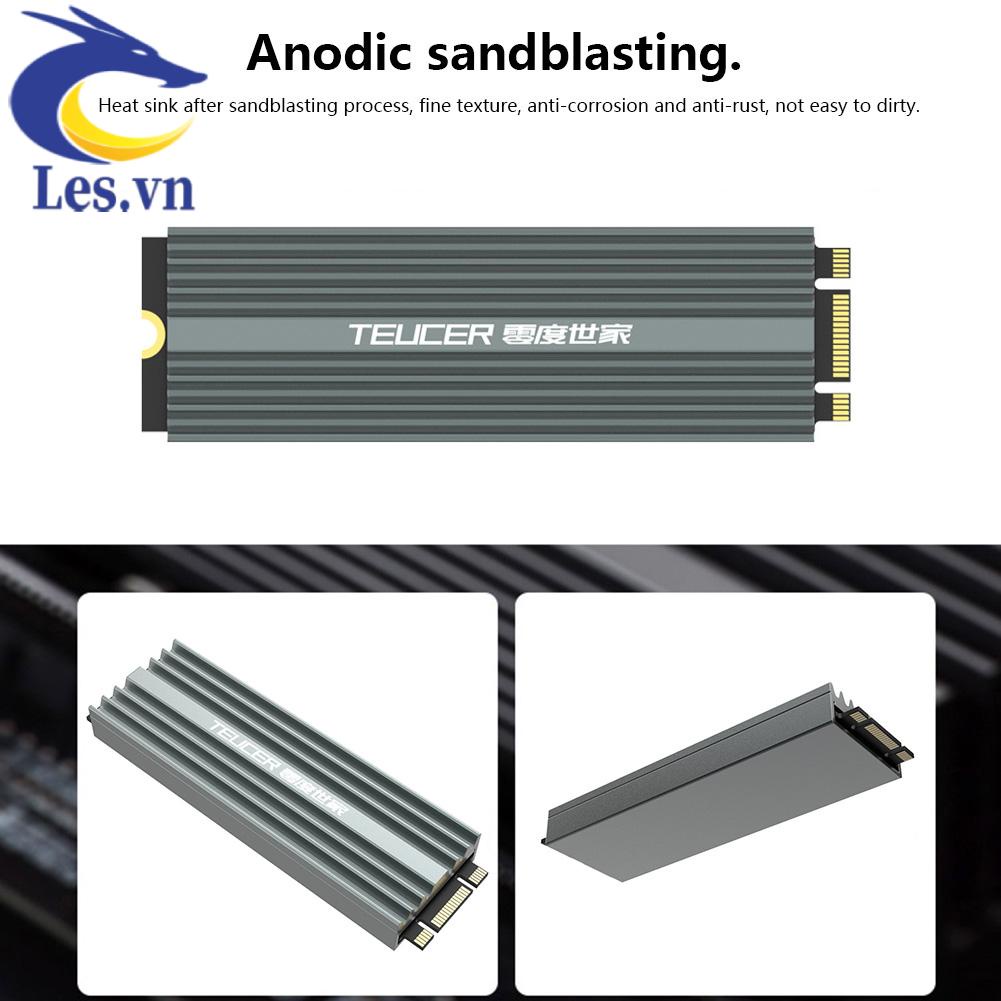 Bộ Tản Nhiệt Bằng Hợp Kim Nhôm M2-LD02 9mm M.2 2280 SSD