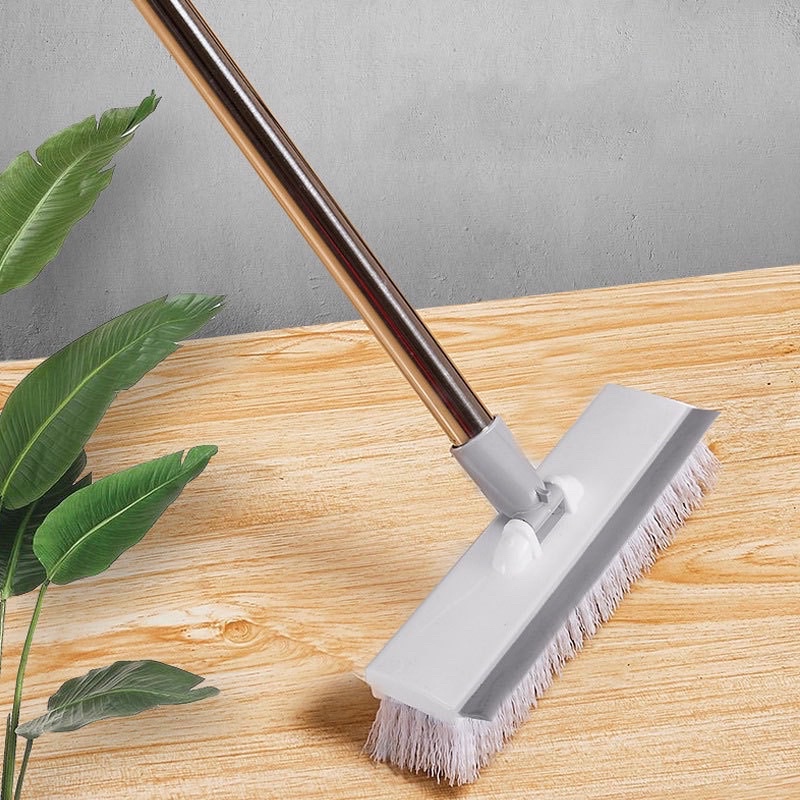 Cây Chà Sàn Cán Inox &amp; Gạt Nước Đa Năng 2 Trong 1 Đầu Xoay Linh Hoạt 45 Độ