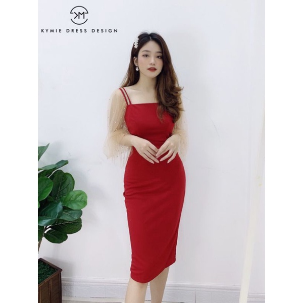 ĐẦM BODY TAY LƯỚI ĐÍNH NGỌC BIGSIZE