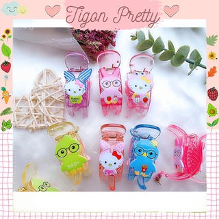 Kẹp tóc - Bấu tóc càng cua 3 răng, 5 răng trong đính icon thú