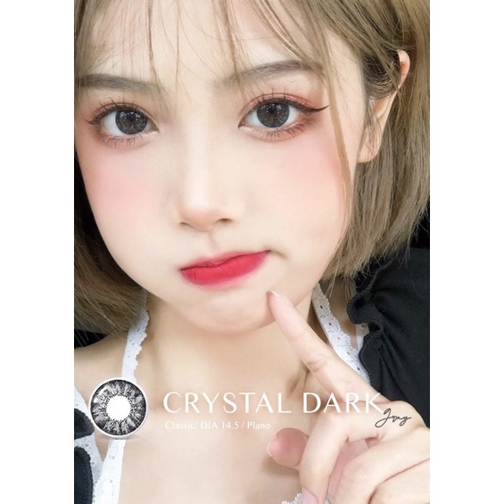 1 cặp Lens xám tự nhiên có độ sẵn 0-6 độ kính giãn tròng tròng cận Hàn quốc D2017 xám 7