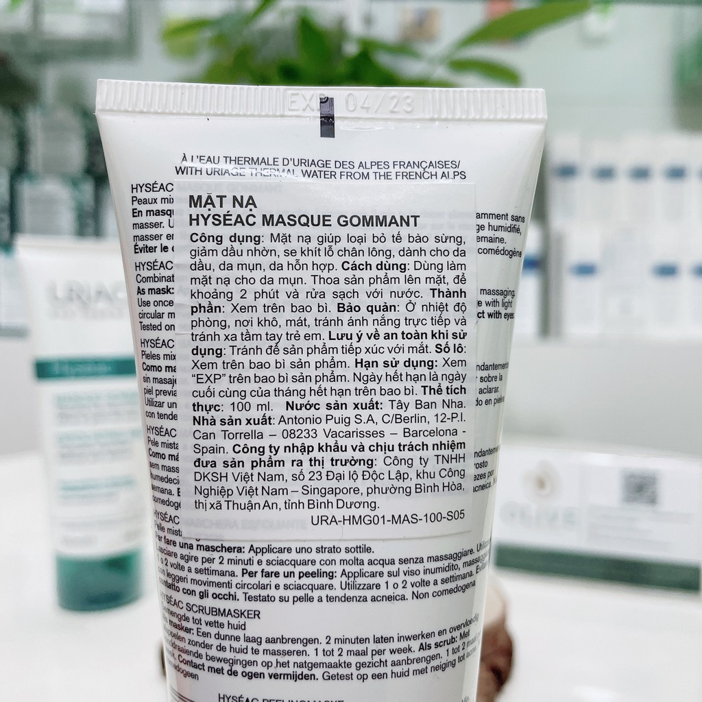 Mặt nạ tẩy tế bào chết ⚡ CAO CẤP ⚡ mặt nạ Uriage Hyséac Masque Gommant kích thích tái tạo tế bào mới cho da | BigBuy360 - bigbuy360.vn