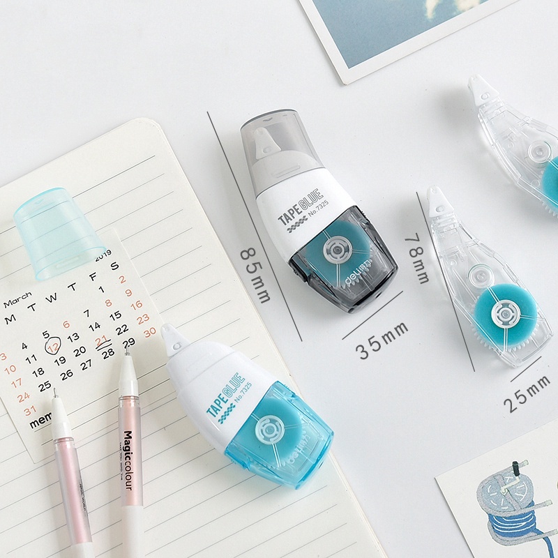 Băng Keo Hai Mặt 6mm*8m Dùng Trang Trí Sổ Tay/Nhật Ký