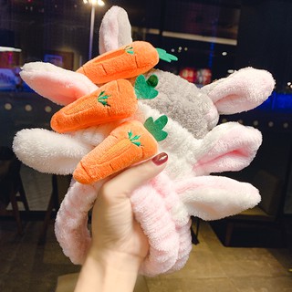 Băng đô tai thỏ cà rốt, tuban tai thỏ cà rốt đáng yêu dễ thương