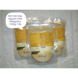 Bột cám gạo milaganics 100g