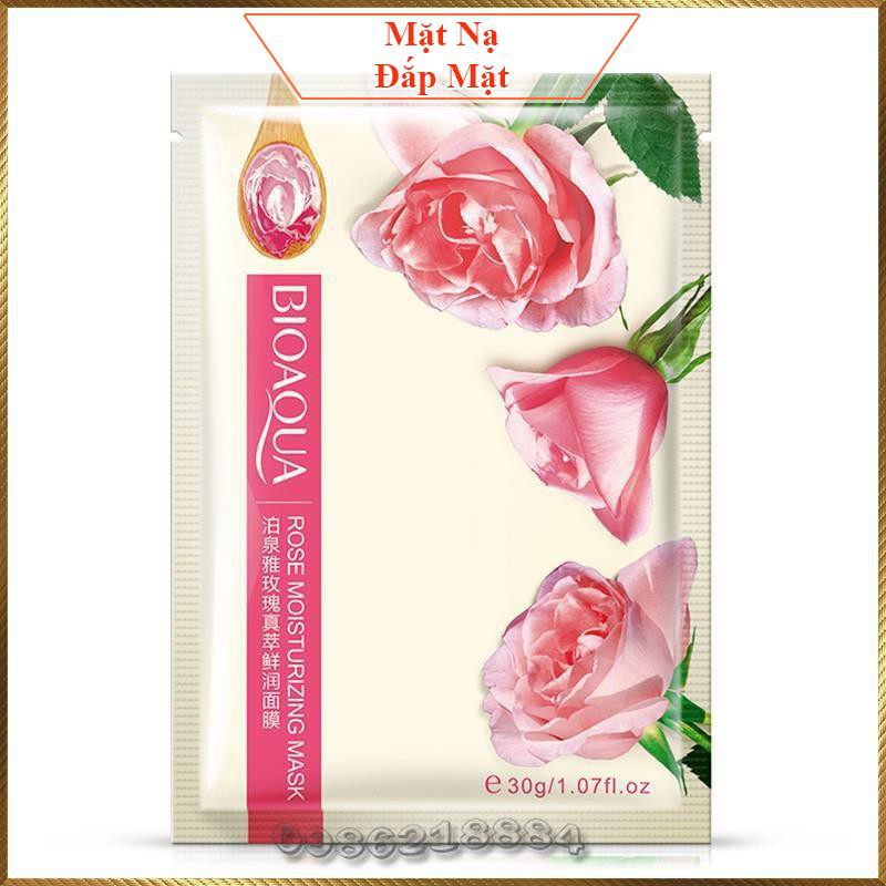 Mặt nạ Hoa Hồng Bioaqua Rose Mask cấp ẩm dưỡng da căng mọng BRM3