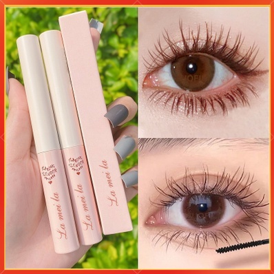 Mascara Đầu Cọ Nhỏ Siêu Mịn Uốn Cong Làm Dày Và Dài Mi Chống Thấm Mồ Hôi