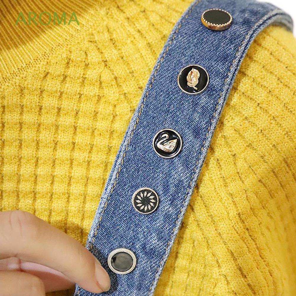 Set 10 Khuy Cài Áo Kim Loại Đính Ngọc Trai Giả Thời Trang Cho Nam