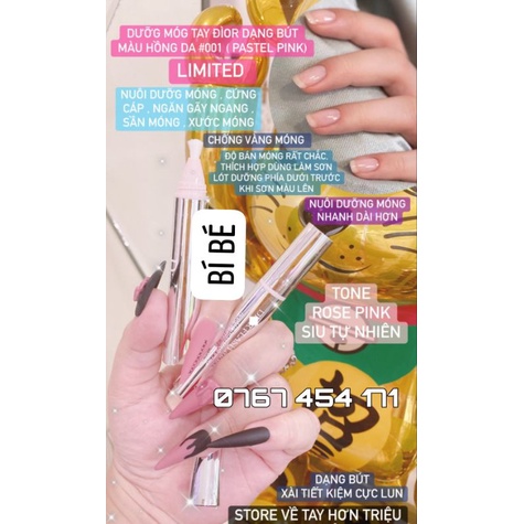 Sơn dưỡng móng Dior Flash Manucure màu 001 UNBOX