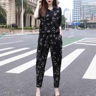 Đồ bộ nữ chất vải lụa cát Bộ đồ thời trang quần áo nữ mùa hè thoáng mát mềm mịn không xù lông form rộng MÃ V5