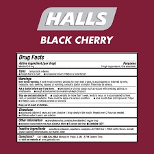 Kẹo ngậm Halls không đường hương cherry - 25v