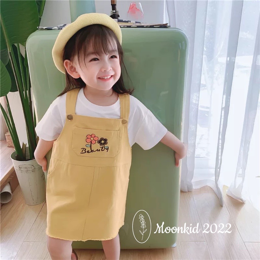 Set bộ yếm công sở cao cấp sang chảnh cho bé gái 8-20kg