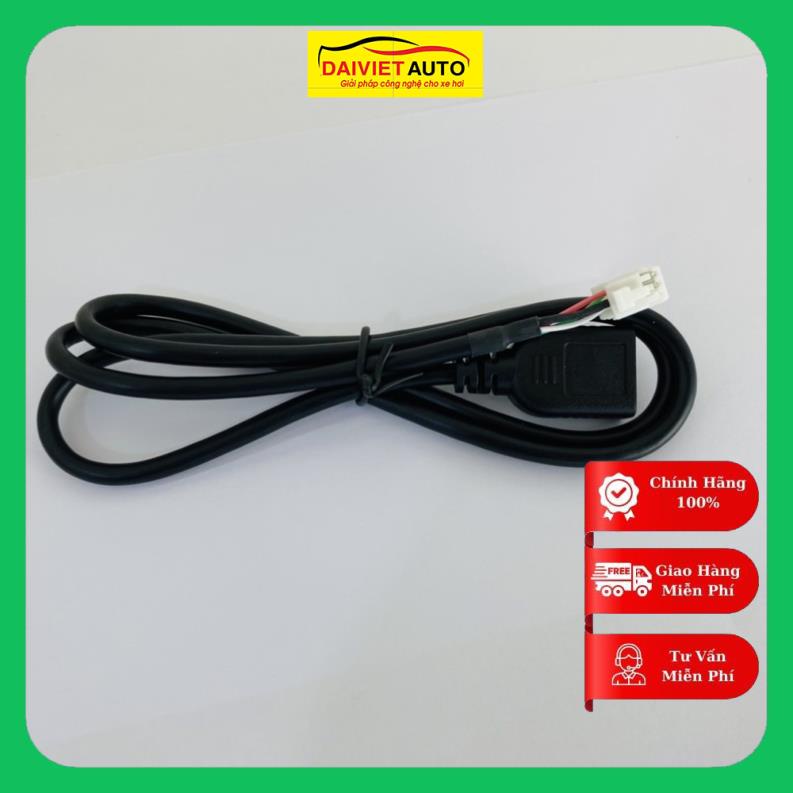 Dây 4P có 4 chân để cắm USB vào màn hình android hoặc lắp camera hành trình cho màn hình android